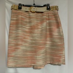 Antonio Melani Tweed Pencil Skirt & Belt 12